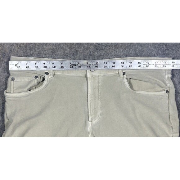 Faherty Stretch Terry 5 Pocket Pants Men’s 38x32 Stone Mid Rise Slim Classic - Picture 7 of 8